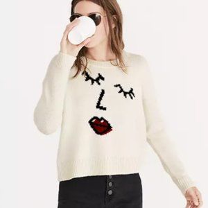 Madewell Making Faces Pullover Sweater Sz S
